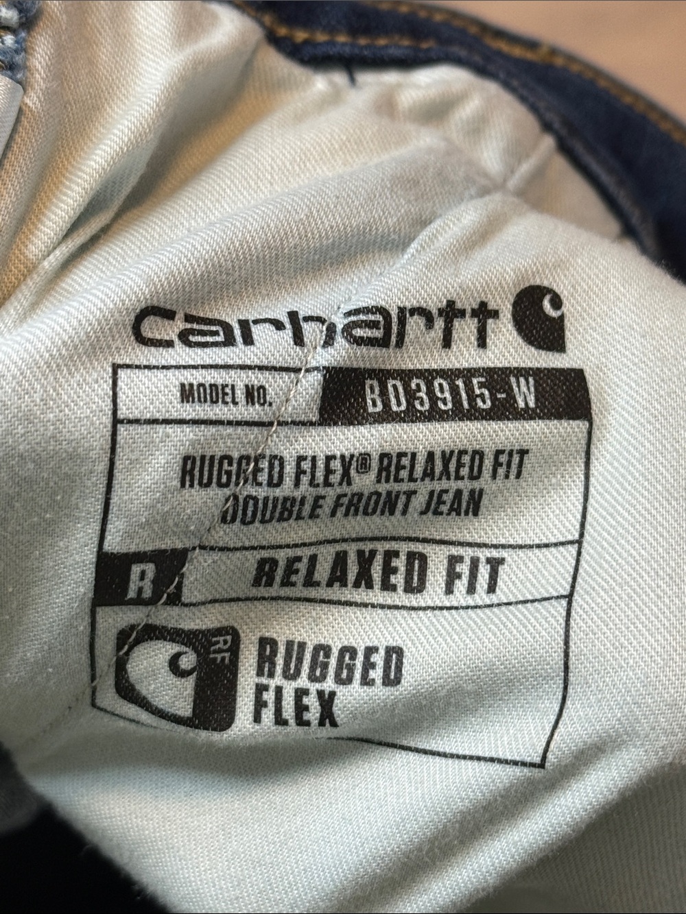 Carhartt Women's BD3915 Rugged Flex Fit Double Front Jeans Size 4 - Picture 4 of 5